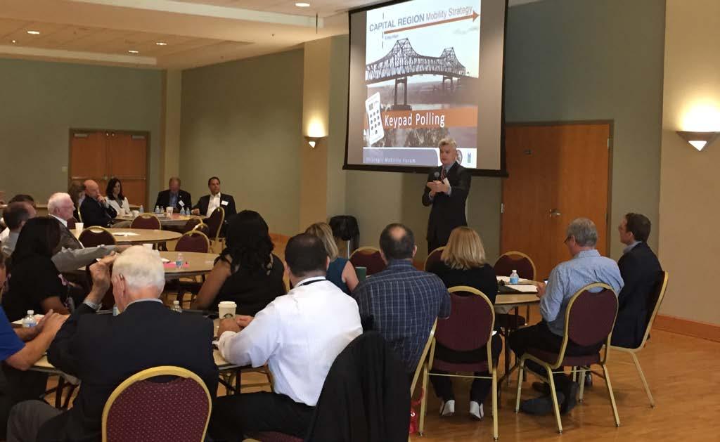 WHAT WE HEARD On October 7, 2016, a group of approximately 60 local stakeholders gathered in Baton Rouge for a Strategic Mobility Forum to discuss the