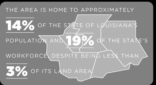 As of 2014, the study area had an estimated population of 721,000 with an additional 24,000 living outside the study area in West Baton Rouge, Iberville, and Livingston Parishes.