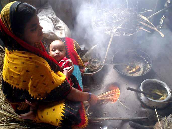 INDOOR AIR POLLUTION AROUND 24 million general households in rural areas and 5.8 million general households in urban areas of Bangladesh use biomass fuels for household cooking purpose.