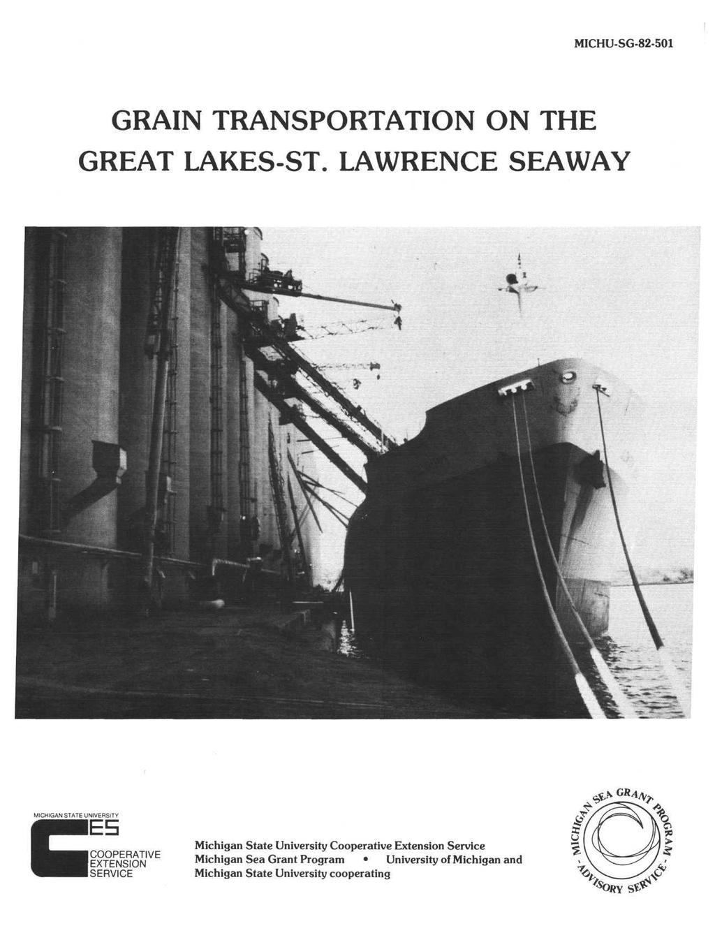 MICHU-SG-82-501 GRAIN TRANSPORTATION ON THE GREAT LAKES-ST.
