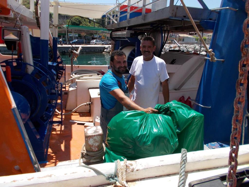 They work independently not in companies. 2) In Corfu the 4 trawlers may use 3-4 different shelters.