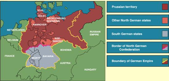 German Confederation - union of N German states (preceded unification of all