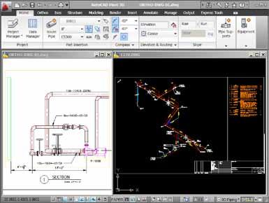 Costly server-based systems and database administration are not required. AutoCAD Plant 3D software s specification-driven technology and modern interface helps simplify modeling and editing.