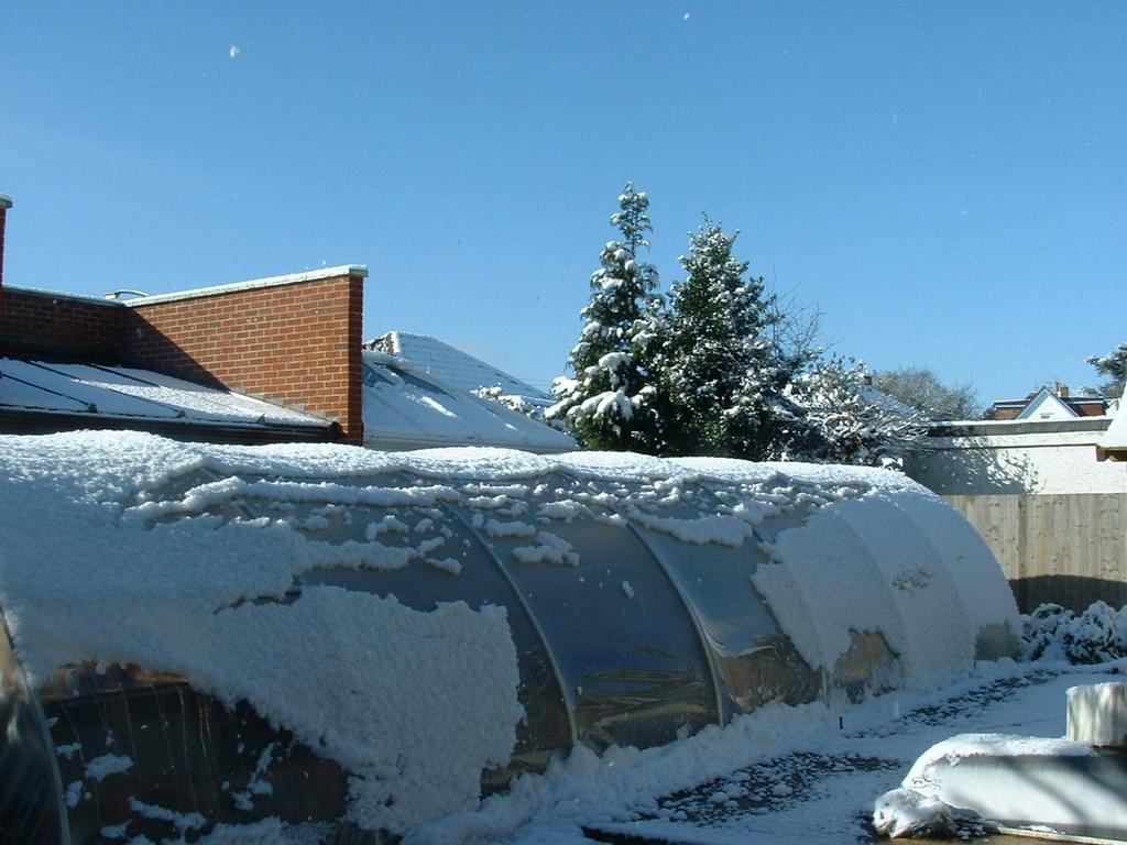 As with many Poly Tunnels and Greenhouses in Winter Months, nothing grows Even though are heat pipe collectors can