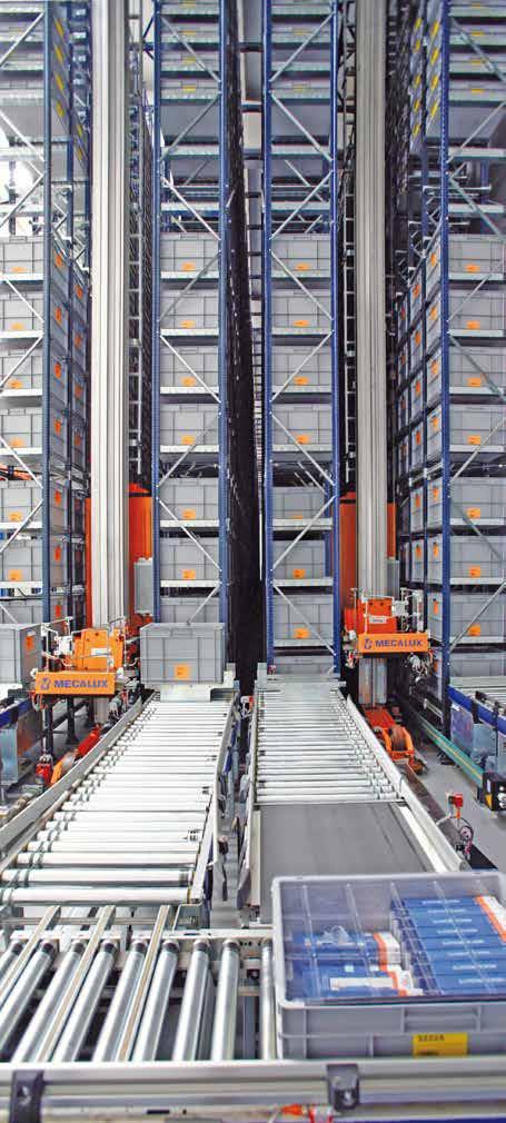 movements. 6 One stacker crane per aisle The most common arrangement is to install one stacker crane per aisle.