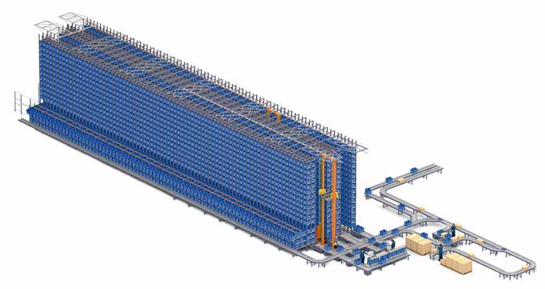 Optional elements Picking on lateral live storage racking When a large number of SKUs are accessed on a constant basis, an optimal solution is to install live storage