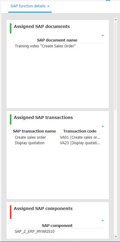 synchronization status Details on SAP functions