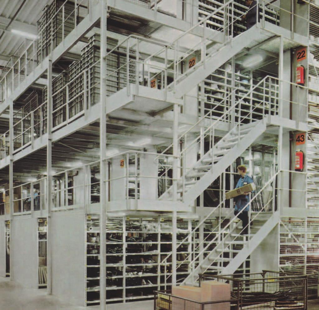 With C 50 to a practice-oriented multi-tier and high rack The C 50 shelving rack is an especially efficient solution when diversity and a systematic order are required in the warehouse.