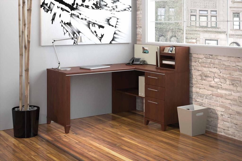 Modular casegood collection in the right scale and transitional style for tight spaces in your home or office.