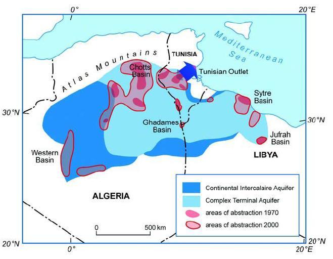 transboundary groundwater resources North Saharan Aquifer System (SASS) Sahara and Sahel Observatory (OSS)