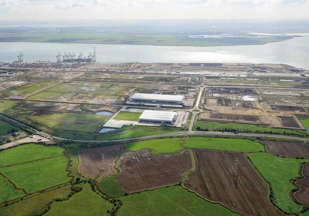 A SPECULATIVE DEVELOPMENT OF 6,96 SQ FT AT A TRI-MODAL SOLUTION POSITIONED JUST 0 MILES FROM JUNCTION 0 OF THE ONLY 25 MILES FROM CENTRAL LONDON River Thames DP World London Gateway Deep Sea