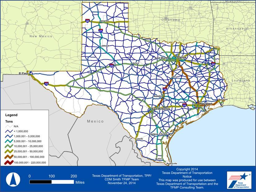 Projected Texas Highway
