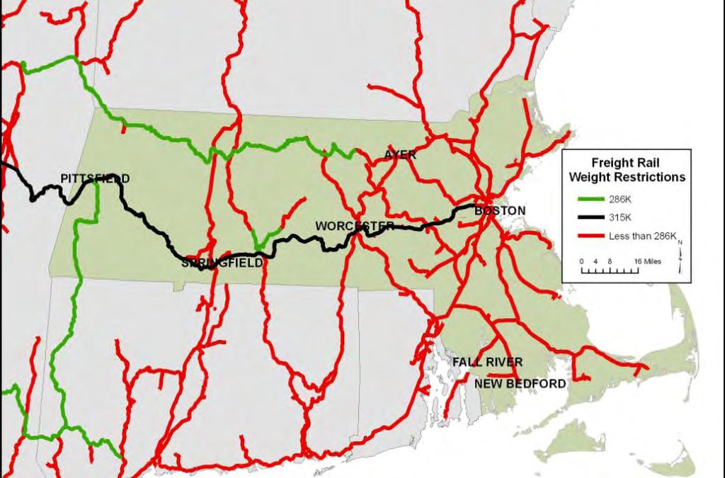 Freight Rail Weight Restrictions by Rail Corridor Seaports and Marine Transportation Land Use Pressures.