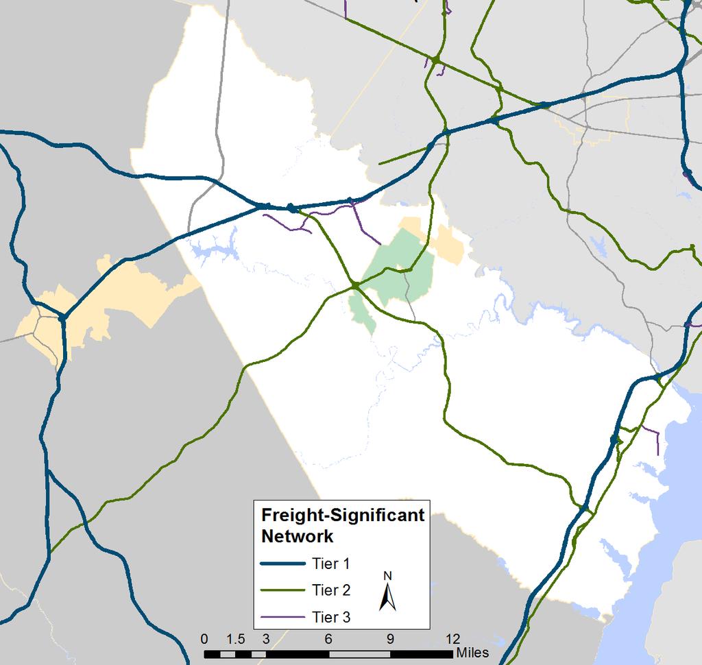 Figure 47: Regional Freight-Significant Network Prince William County Area 28 66 495 66 Detail A 17 29 234 Manassas Manassas