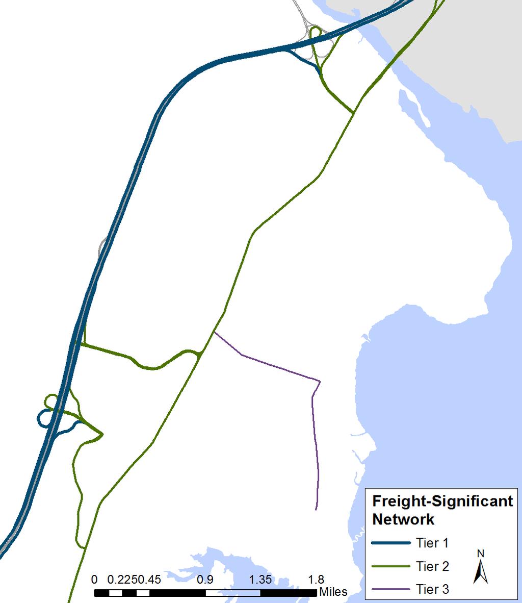 Figure 49: Regional Freight-Significant Network Prince William County Detail B 1 95 123 1 Opitz Blvd.