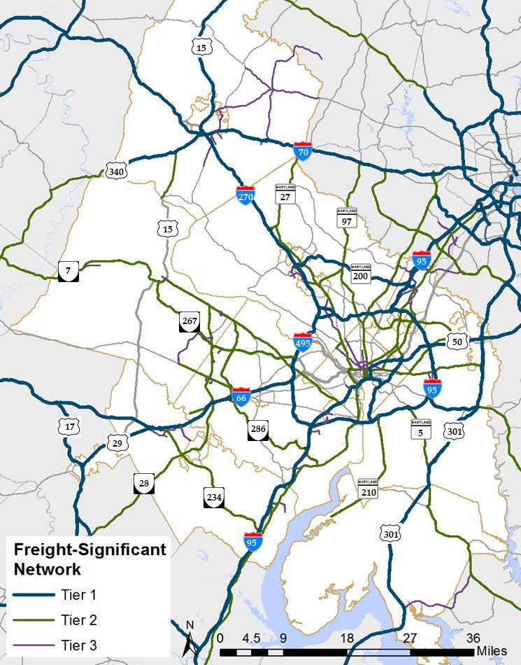 Figure 3: Regional Freight-Significant Network