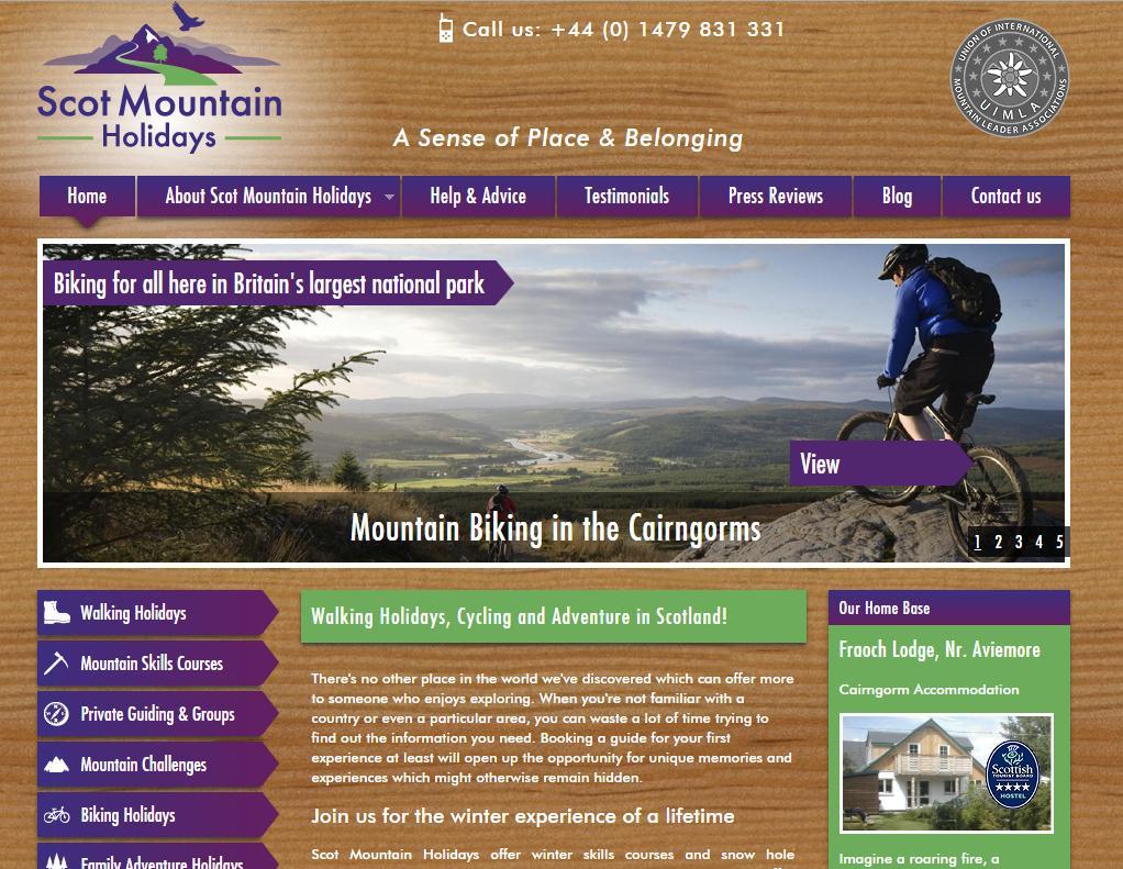 Beware the slider (walkers don t book with MTB specialist) Promote Quick holiday finder?
