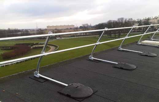 KeeGuard Edge Protection System PRODUCT SPECIFICATION FEATURES :- Standard Vertical, Raked, Radiused System Recycled PVC Counter Weight System GENERAL KeeGuard systems do not require physical fixing