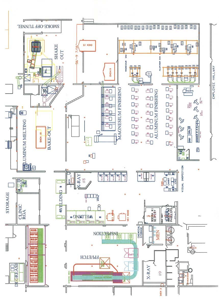 2008 Facility Map; consolidated saw,