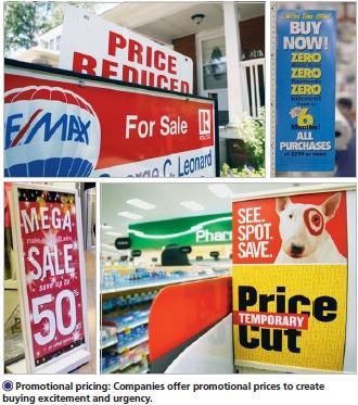 Price-Adjustment Strategies Promotional pricing is when