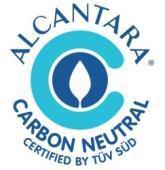 100% Carbon neutral Alcantara has been 100% Carbon Neutral since 2009: this means that it has defined, reduced and compensated