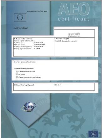 Certificate No.