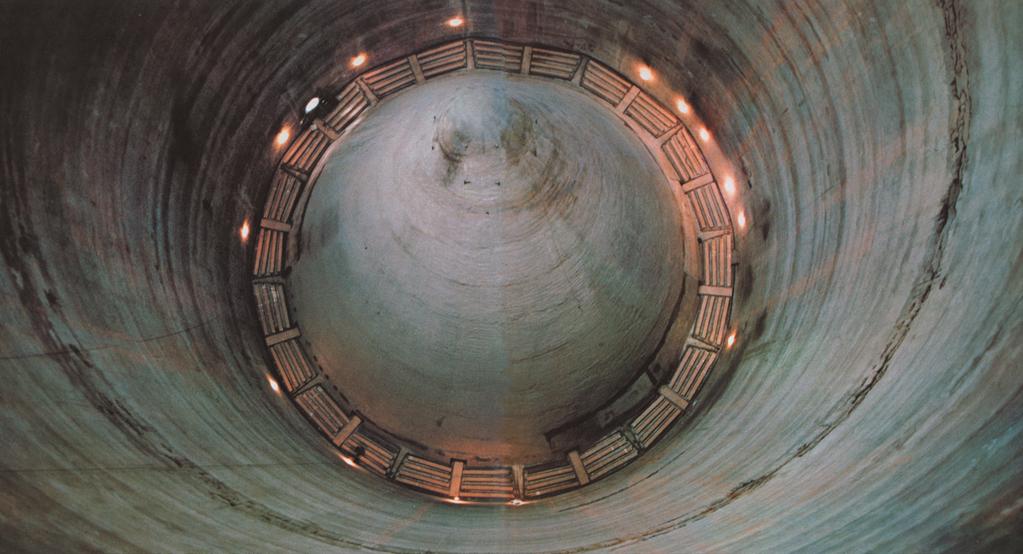Central Cone Silos Inner view of a