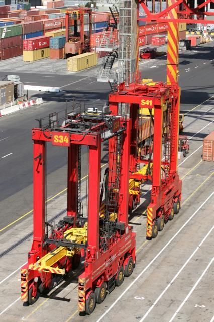 Straddle Carriers: Straddle carriers are unregistered vehicles used to move containers within a container terminal.