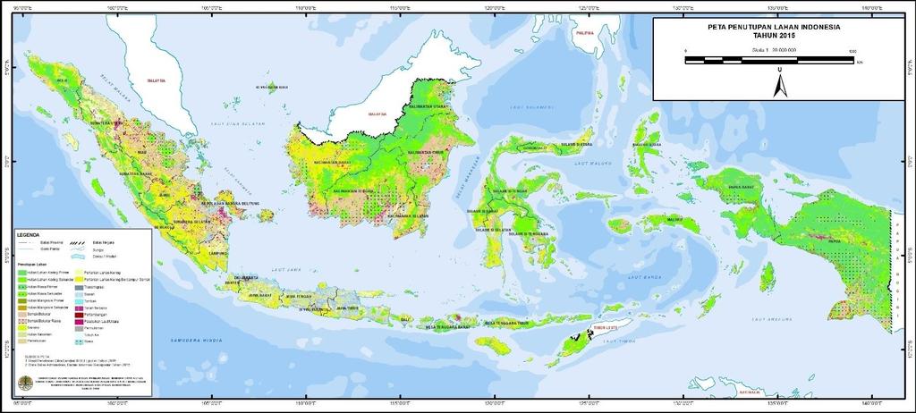 INDONESIA FOREST COVER MAP Note :