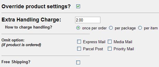 Individual Category Settings You can override the default shipping rate calculations for categories of products.
