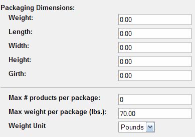 Package Details How you configure packaging of your orders plays a huge role in how rates are calculated.