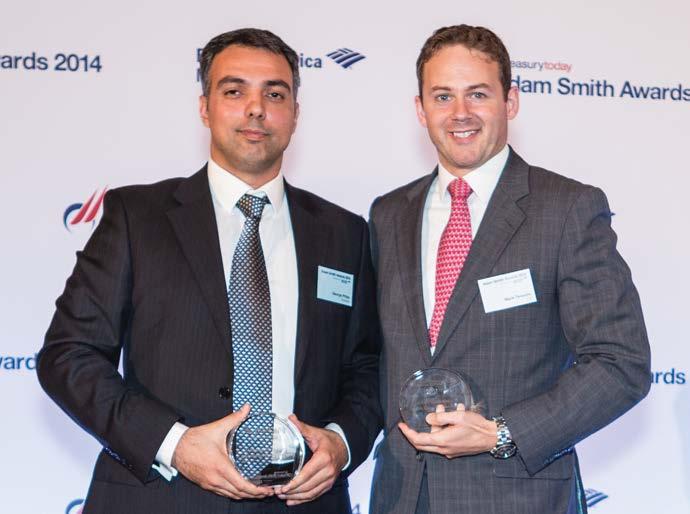 HIGHLY COMMENDED Best in Class Benchmarking Telefonaktiebolaget LM Ericsson Ragnar Lodén, Head of Corporate Finance George Pittas of Ericsson collecting the Award on behalf of Ragnar Lodén and Mark
