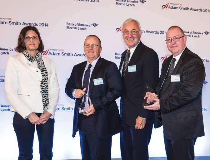 WINNER Best Process Re-engineering Solution Itron, Inc. Edward R. Barrie, Assistant Treasurer Beatrice G. Ransquin, Edward R. Barrie, and Byron R. Jackson of Itron Inc.