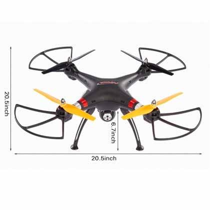 DR-005 6 Axis Drone Quadcopter 2.0MP HD camera: Take photos and videos for your best memory.