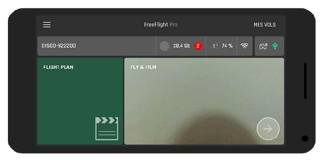Viewing flights 1. Open the FreeFlight Pro app. 2. Connect to your drone.