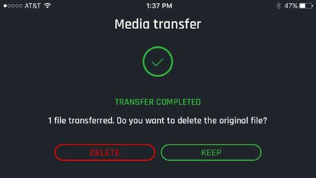 NB: it is recommended that you transfer videos from your drone directly to your