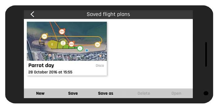 Opening a saved flight plan 1. Open Flight Plan. 2.