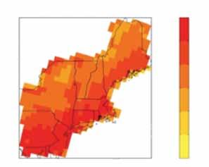 regional climate model simulations, and (d) statistically downscaled simulations. From Hayhoe et al. 2008.