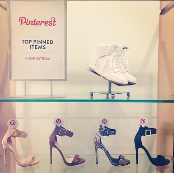 Pinterest & Nordstrom Highlighted popularity of products by tagging store items with the Pinterest