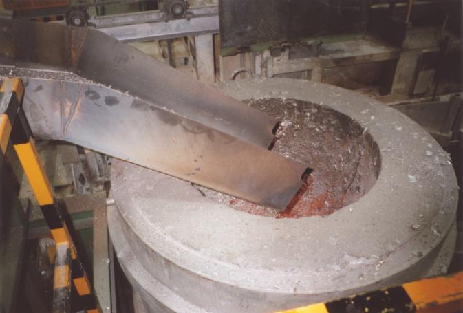 upgrade & renovation transformation of an existing regular melting furnace to a melting furnace to melt aluminium chips.
