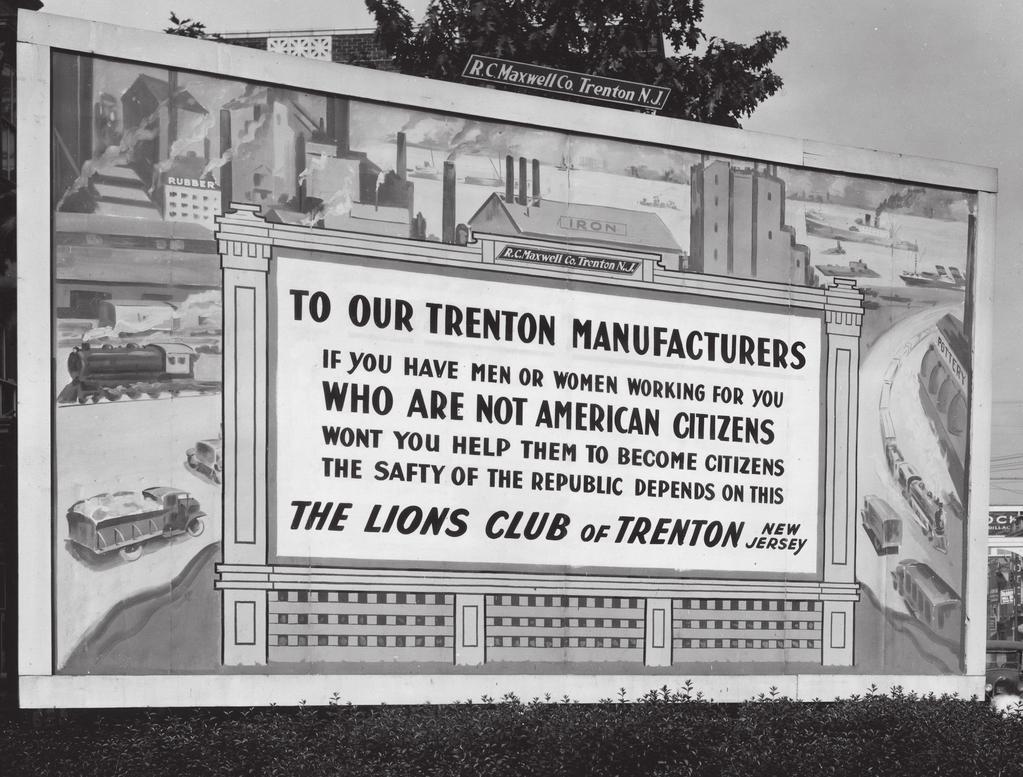 Idea Billboards Some billboards advertise ideas instead of products. Directions: Study this billboard from 1922. What is The Lions Club?