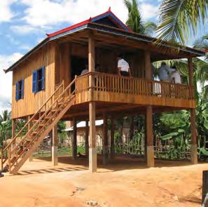 The lessons learnt from it are based on the sophisticated structural frame of the traditional wooden houses in rural Cambodia.