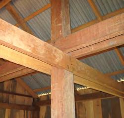 In traditionally made joints single floor beams are