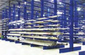 configured as single-sided or double-sided Use with counterbalanced or reach truck Mezzanines Provides wide spans with minimal column interference at lower levels Multi-Functional