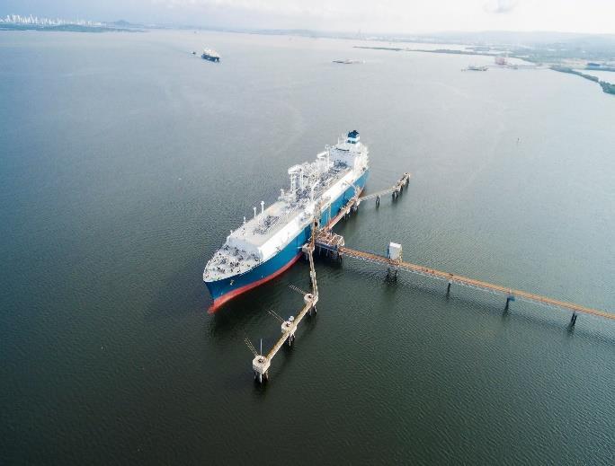 The facility uses two old LNG carriers (the 1981 built, 130,000 m 3, ex Tenaga Empat ; and the 1982 built, 130,000 m 3, ex Tenaga Satu ), for a combined LNG storage capacity of 260,000 m 3.
