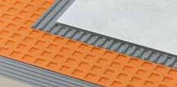creating bonded waterproofing assemblies with tile coverings.