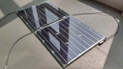 3.1. PV floor configuration and sample 5mm 5mm 156mm Anti-slip front tempered glass (1mm) 2~24mm PVB/EVA foils (encapsulation ) Solar cell PVB/EVA foils (encapsulation ) Rear tempered glass (1mm)