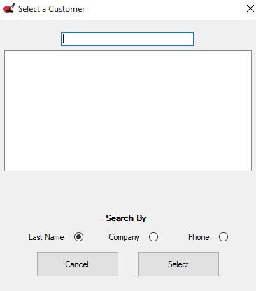 save the new information. Select the Customer to be Deleted Either use the Search button or the dropdown menu to select the customer to be deleted.
