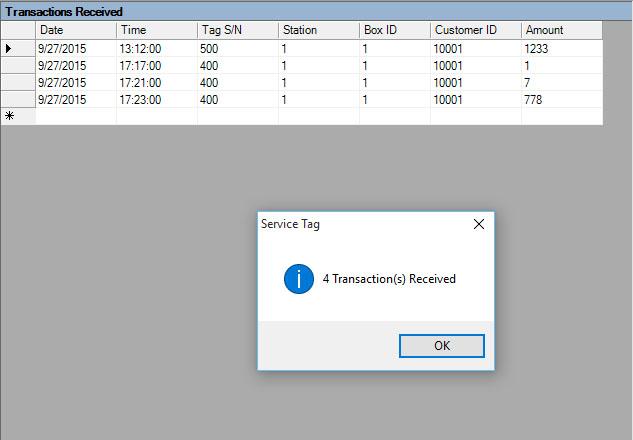 Click the Read Service Tag Data Button Click OK The data will be uploaded to the Import Data screen and the number of