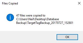 As you can see, ours is under: This PC>Desktop>Database Backup A